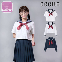 LASSPOP Japan JK uniform sailor suit middle suit Short-sleeved school uniform Watanabe Asayou with the same paragraph to send a scarf