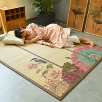 Bamboo mat carpet Bedroom tatami Bamboo woven Chinese living room floor mat Japanese room Bedside full bunk folding bay window mat
