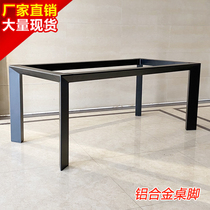 Italian dining table feet aluminum alloy table legs rock board marble stand stand stand custom