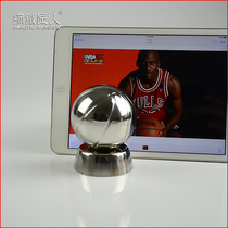 Steel craftsman stainless steel basketball Post-it creative metal magnetic ornaments soft decoration pure steel