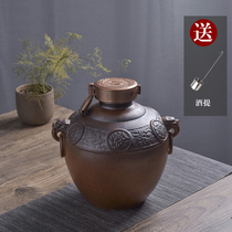 Jingdezhen ceramic empty wine jar household seal 3 5 10 50 100 pounds of bubbling liquor jar jug bottle