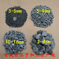 Natural basalt gravel gray gray water wash stone paved asphalt aggregate landscape stone