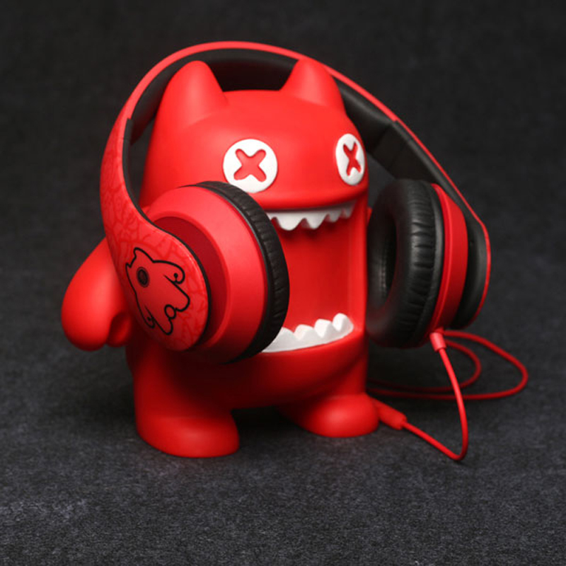 Devil Cat Headphones Head-wearing Computer Chicken Eating Game with Mai Girls Korean Edition Lovely Noise Reduction Competition Headphones Wired