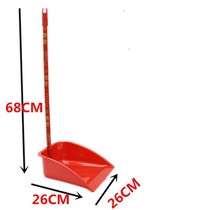Thickened stainless steel garbage shovel dustpan dustpan garbage bucket household factory single broom set