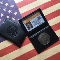 The hit S.H. I .E.L.D. agent S H I E L D metal badge leather ID card can be customized