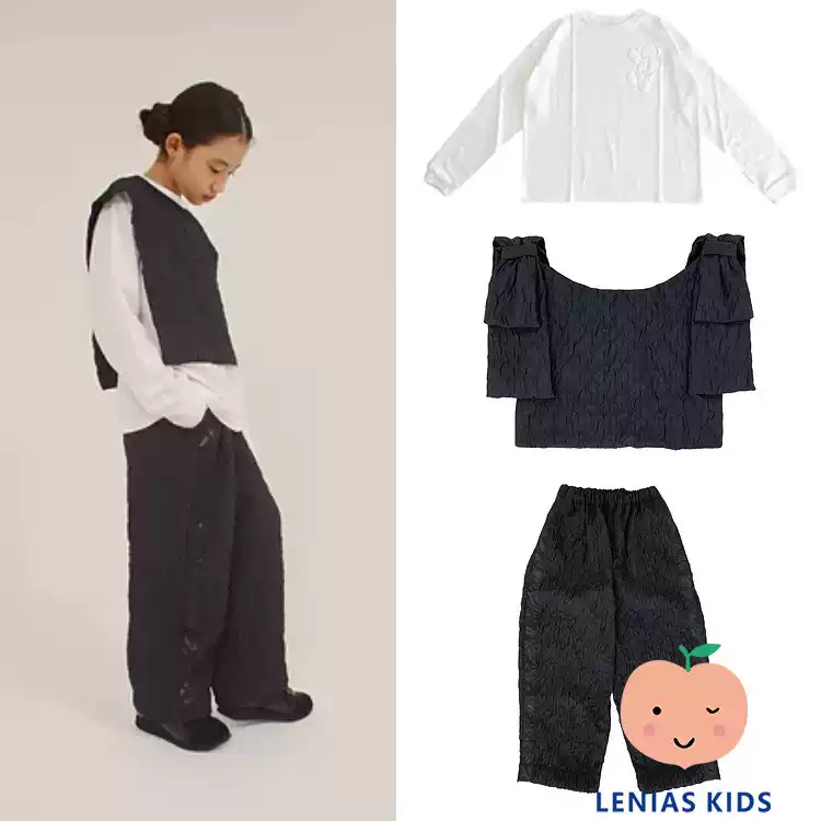 lenias LN家 日本UNIONINI22SS春夏卫衣 马甲 阔腿裤套装