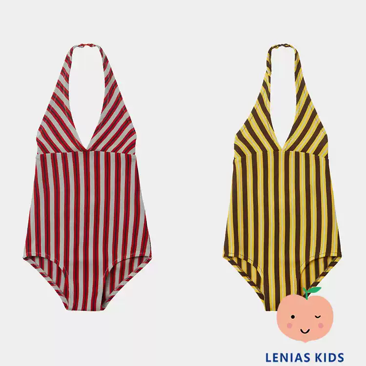 lenias LN家 CARAMEL 22SS春夏 百搭条纹连体衣泳衣