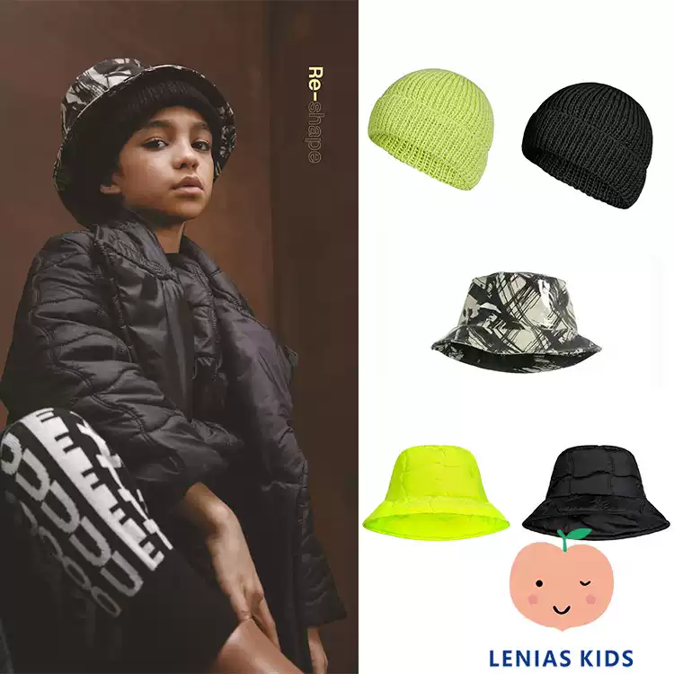 lenias LN家LCF22AW秋冬儿童多款百搭针织帽＋渔夫帽