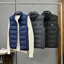 British outdoor 80 cashmere outdoor functional comfort fabric seamless laminating warm mens all-match down vest jacket