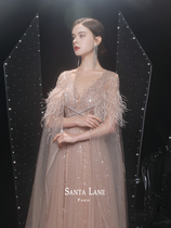 Dress 2022 The new temperament is light and luxurious and high-end usually can wear banquets to the atmosphere elegant and toast.