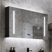  Bathroom smart mirror cabinet Separate wall-mounted toilet vanity mirror with light Bathroom storage storage anti-fog mirror