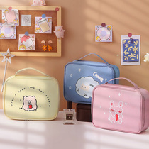 2021 new cute large capacity cosmetic bag female super fire portable portable travel toiletries storage bag small high-grade