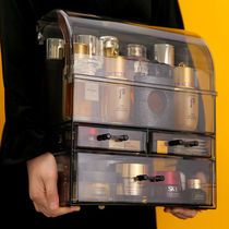 Cosmetics storage box desktop shelf skin care products Net red finishing box dressing table acrylic dust box brush