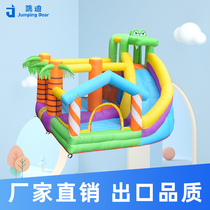 Jump Di inflatable crocodile Island Castle Household trampoline Children jump bed young dinosaur Naughty castle Indoor and outdoor medium-sized toys