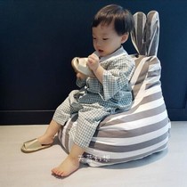 INS Nordic children lazy sofa baby bench indoor cotton environmental protection leisure bean bag child seat