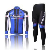 Outdoor equipped fleet of road mountain bike speed dry blue spring and autumn cycling suit long sleeve suit male