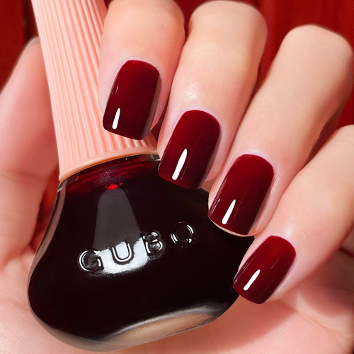 Водостойкий лак для ногтей, бордовый гель-лак для маникюра, без сушки в лампе, долговременный эффект, быстрое высыхание, популярно в интернете