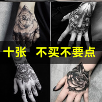 Tattoo permanent 3 years simulation waterproof and sweat-proof long-lasting ins Wind dark dark tattoos male ladies 1 year and a half customized
