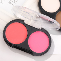 Two-color blush plant carmine powder highlight stick repair oil control make-up durable waterproof natural nude makeup