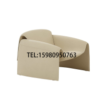 Italian minimal crab chair single-person sofa light luxury sample room room Sales room reception chair chair