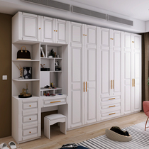 Wardrobe modern simple rental room home bedroom with dressing table cabinet furniture corner integrated Cabinet wardrobe