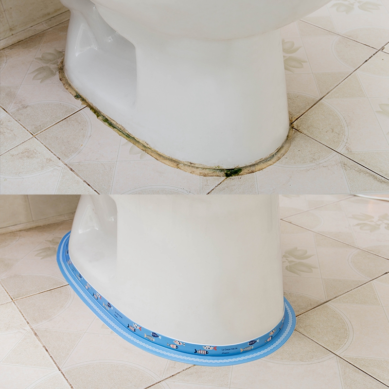 Toilet sticker base anti-fouling enclosure waterproof crevice sticker toilet kitchen sink sealing strip wall corner sticker