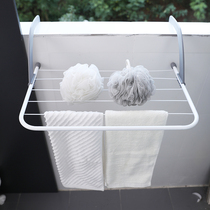 Stainless steel balcony window drying rack Window sill drying shoe rack drying radiator pylons Small folding drying rack
