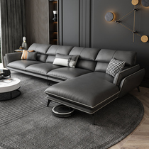 Technology cloth sofa light luxury minimalist modern living room Nordic ins style corner Imperial Concubine fabric latex sofa