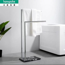 Hansgeja full copper multifunctional towel rack floor type toilet bathtub bath towel rack bathroom containing frame hanging pole