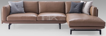 KIK Hange furniture Italian minimalist sofa Leather fabric wooden furniture