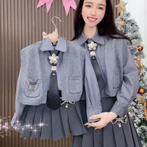 Fried street especially not the same sweater three sets high-end suit dress mother and daughter dress 2022 new wave