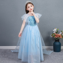  Frozen Aisha Princess dress Summer Girls Dress Aisha mesh mopping yarn long skirt Childrens skirt
