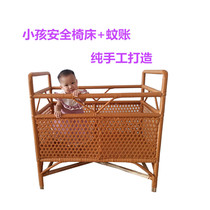 Cradle crib Solid wood baby bed Multi-functional bb small bed Newborn childrens side bed European mobile splicing large