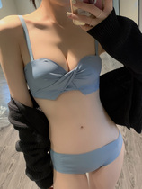 Small-breasted underwear Women gather flat-chested special summer thin bra no rimless strapless non-slip adjustment bra