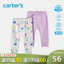 carters newborn baby pants girl hit bottom pants baby anti-mosquito pants summer long pants thin 100 hitch