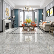 Simple gray full-body marble wall tile 800x800 living room bedroom non-slip fully polished glazed vitrified tile floor tile