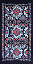 Batik door curtain tablecloth Mural Miao Totem Batik long tablecloth Guizhou Anshun specialty fabric 90*170cm