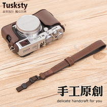 Camera wristband for micro single Fuji XS10 X100F VXT4 XT30 200 vintage leather hand lanyard