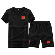 Badminton suit for men and women sports suit quick-drying breathable round neck short sleeve jersey table tennis football sportswear