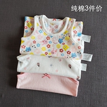 Girl Baby Newborns Sleeveless Vest Pure Cotton A Thin summer cartoon Home Sleeps Air-conditioned Room Vest