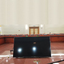 Conference mobile pylons Rostrum back to watch TV stand Floor low cart stage slope 90 large angle flat
