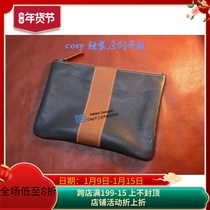 Zippered leather wallet drawing handmade leather plate pattern leather DIY handbag LWP-41