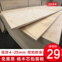 Fumigation-free import and export poplar core packaging box board forklift pallet backing board air freight logistics packaging board three plywood material