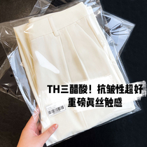 Light luxury cattle high-end heavy heavy industry womens Japanese triacetic acid pants hanging wide leg pants suit pants womens summer