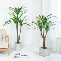 Sisal bonsai fake tree plant living room Nordic large potted floor ornaments indoor landscape simulation green plant