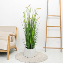Large reed Nordic simulation plant Floor-to-ceiling bonsai fake flower Living room decoration fake potted window Green plant ornaments tree