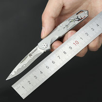 National wind VG10 Damascus knife sharp portable mini folding knife outdoor self-defense knife high hardness folding knife