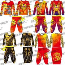 Awake Lion Clothing Long Sleeve Light Cage Pants Dancing Lion Dance Dragon T-shirt Short Sleeve Tied Foot Belt Collective team Gong Drum Suit Customized