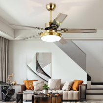 Fengshen ceiling fan lamp restaurant fan lamp European retro lamp with electric fan household living room bedroom fan chandelier