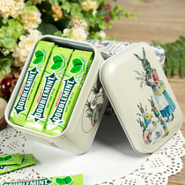 Green Arrow chewing gum iron box Gift box 45 pieces 135g single piece mint flavor fresh breath candy